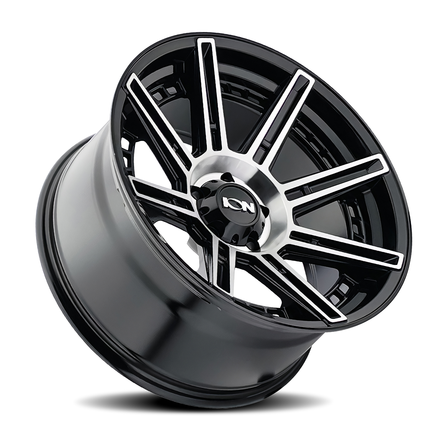 20x9 ion alloy 149 gloss black machined wheel 6x5.5 bolt pattern 12mm offset