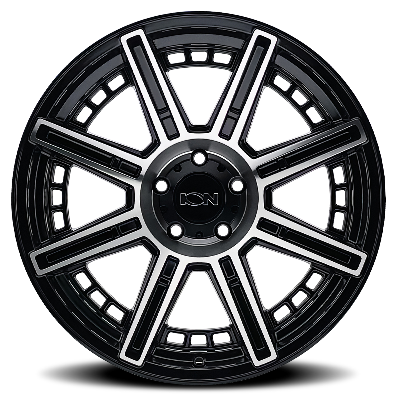 20x9 ion alloy 149 gloss black machined wheel 6x5.5 bolt pattern 12mm offset