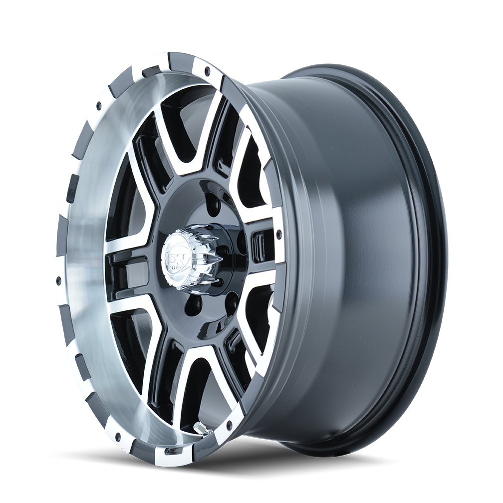 17x8 ion alloy 179 satin black machined wheel 6x5.5 bolt pattern 10mm offset