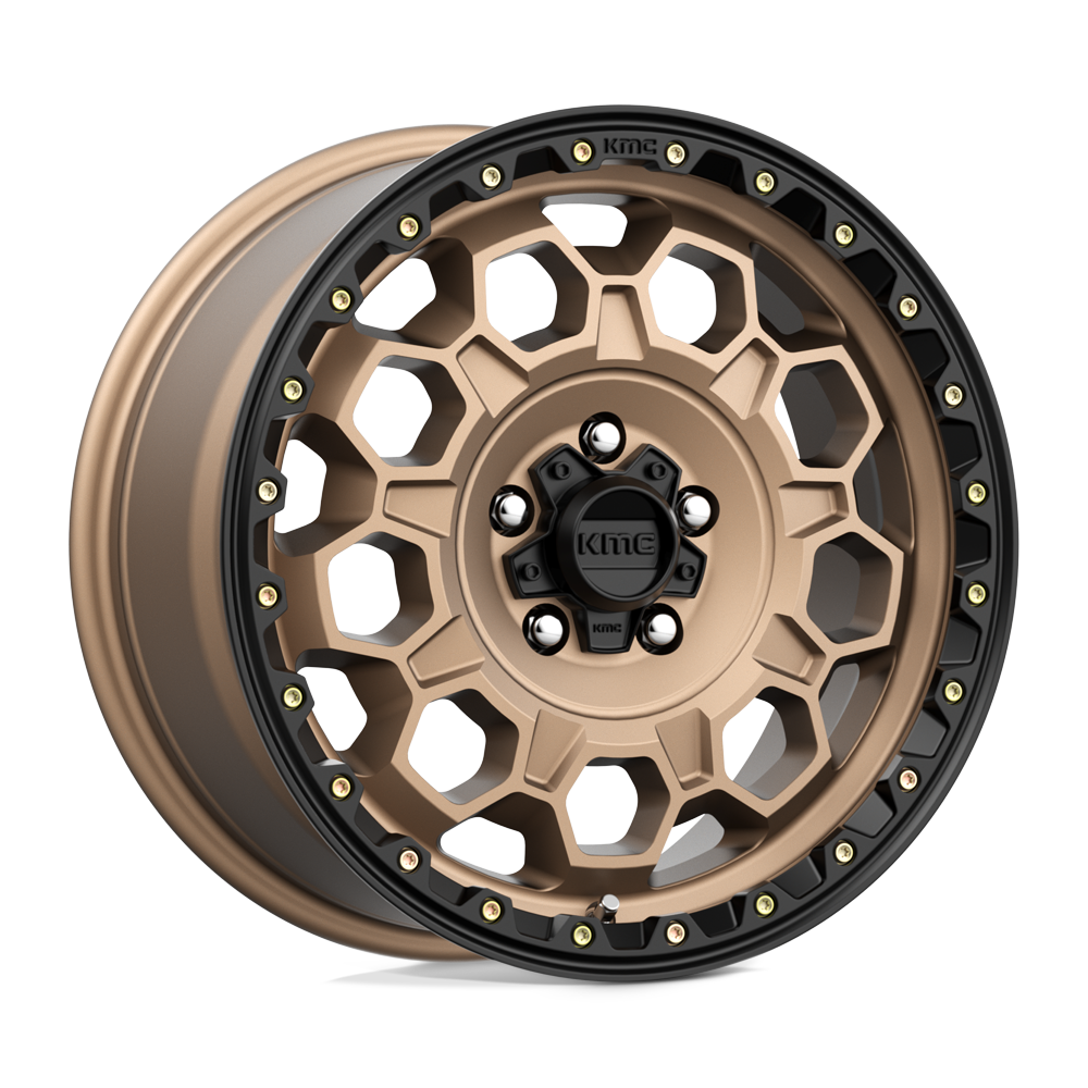 17x8 KMC KM545 Trek Matte Bronze Wheel 5x4.5 Bolt Pattern 35 Offset