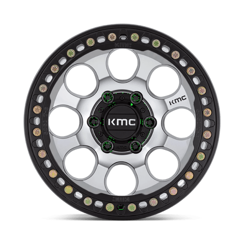 17x9 kmc km237 riot mach satin black window ring beadlock wheel 6x5.5 bolt pattern 12mm offset