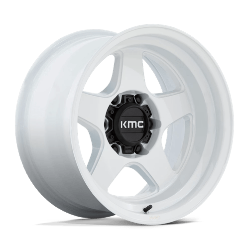 17x9 kmc km728 lobo gloss white wheel 6x5.5 bolt pattern 38mm offset