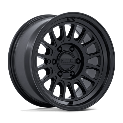 18x9 kmc km733 impact fft matte black wheel 6x5.5 bolt pattern 18mm offset