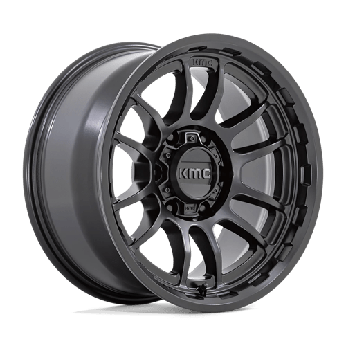17x8 5 kmc km727 wrath satin black wheel 6x5.5 bolt pattern 0mm offset