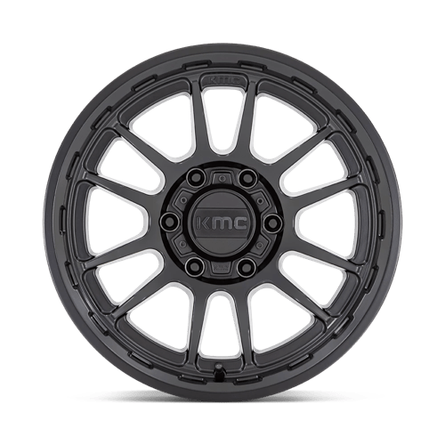 17x8 5 kmc km727 wrath satin black wheel 6x5.5 bolt pattern 0mm offset