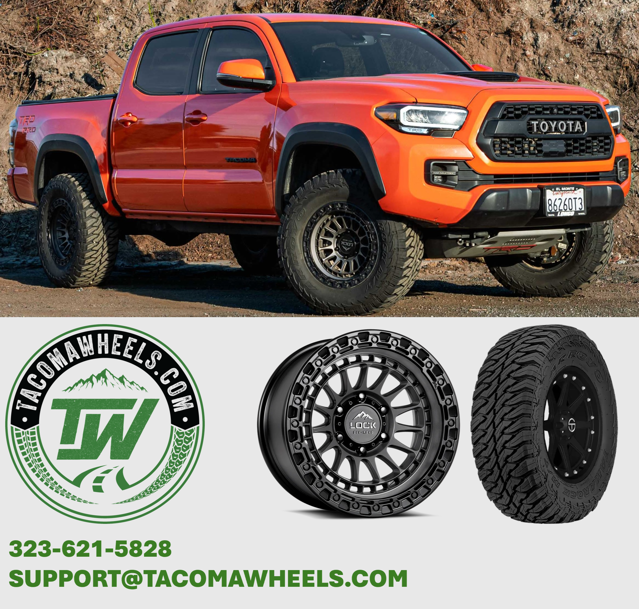 17x9 Lock Off-Road Mojave Grey Blk Ring Wheel 6x5.5 Bolt Pattern 0mm Offset