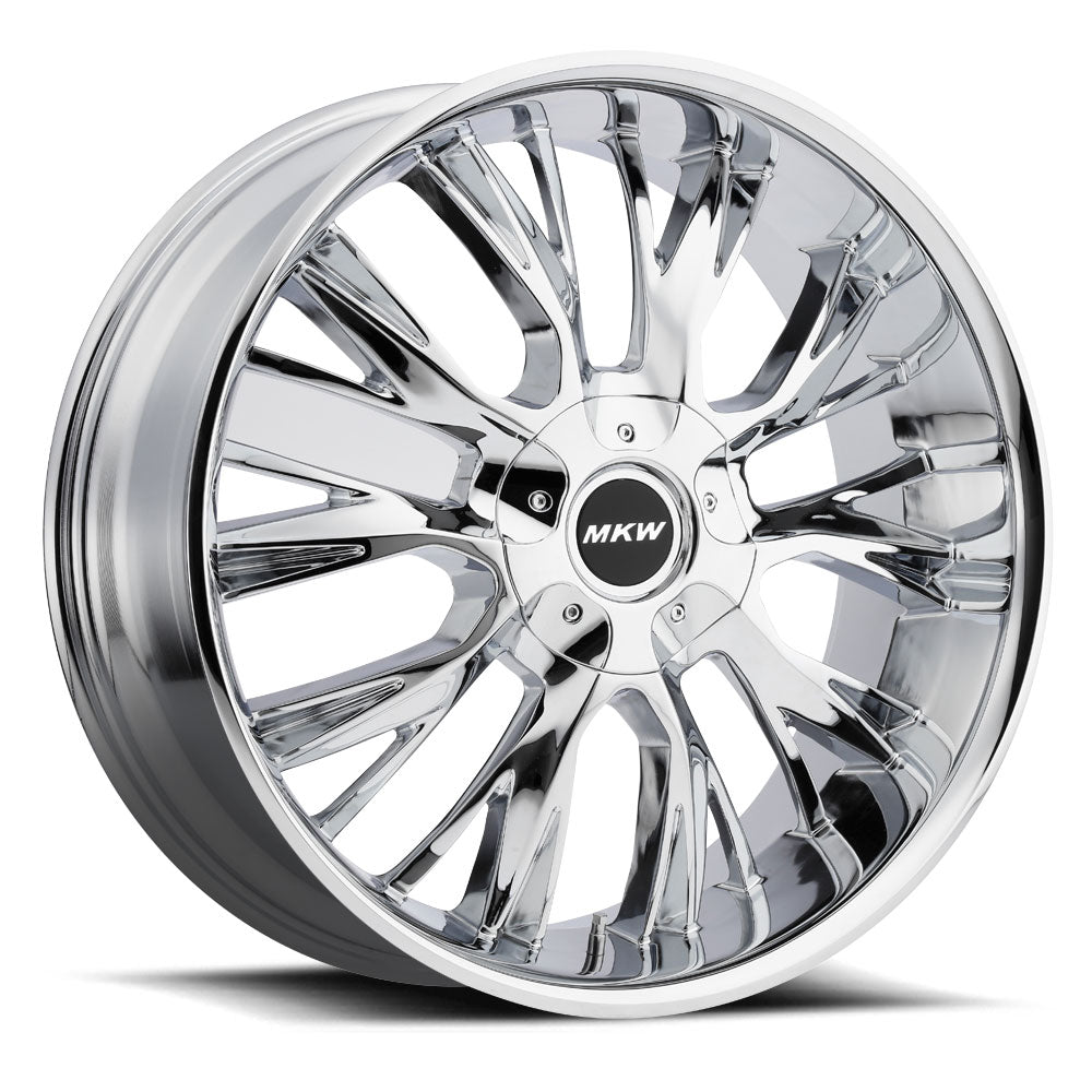 22x9 MKW Off-Road M122 Chrome Wheel 6x5.5 Bolt Pattern 18mm Offset
