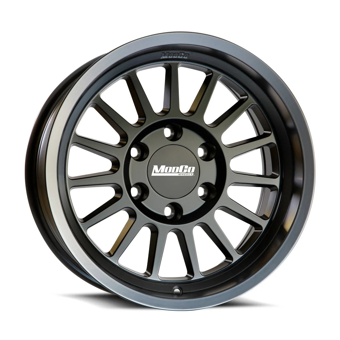17x9 Modco M72 Matte Black 6x5.5 Bolt Pattern -25mm Offset Special