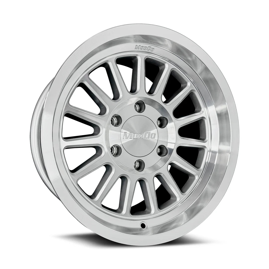 17x9 Modco M72 Machined W/Clear 6x5.5 Bolt Pattern -25mm Offset
