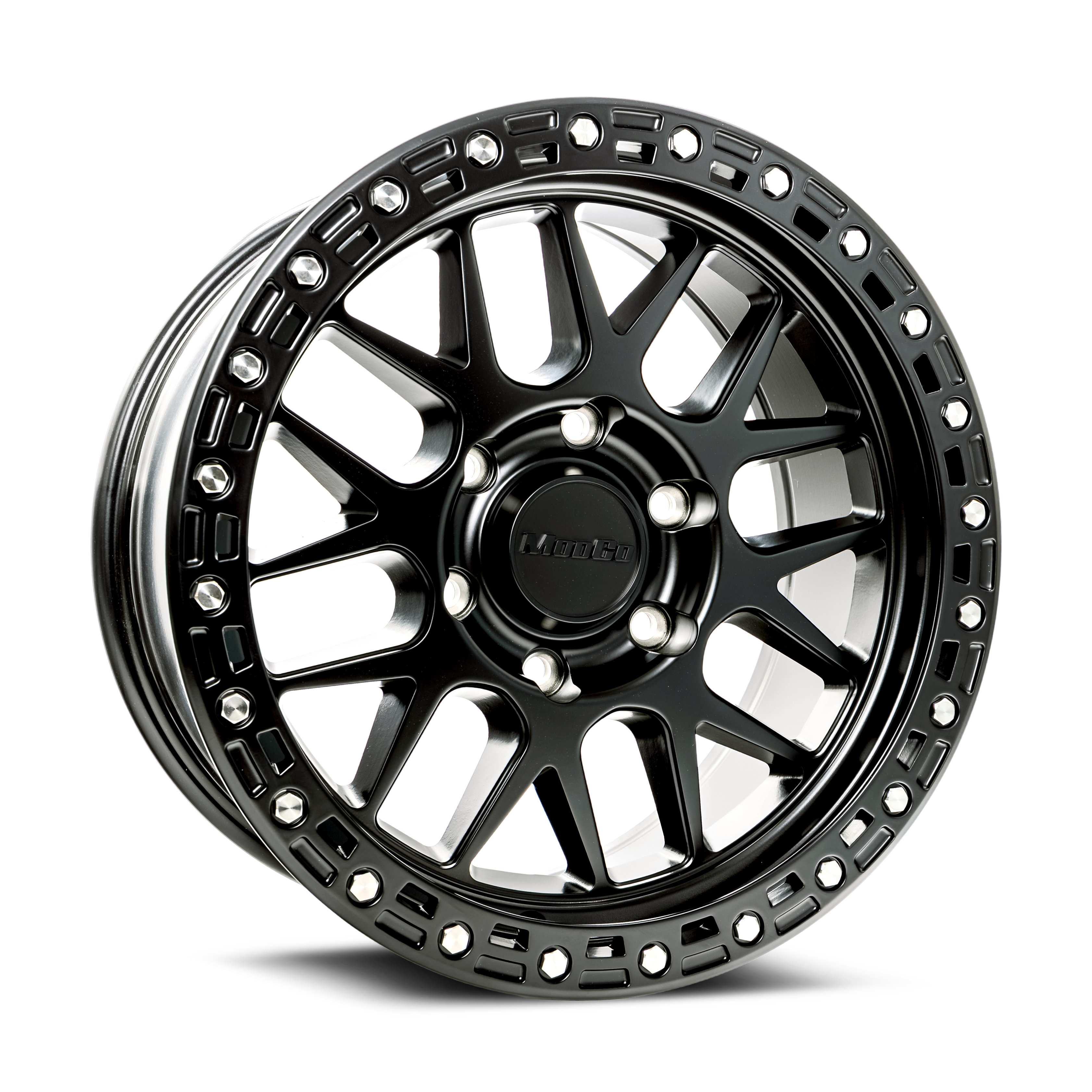 17x8.5 Modco M73 Matte Black 6x5.5 Bolt Pattern 22mm Offset