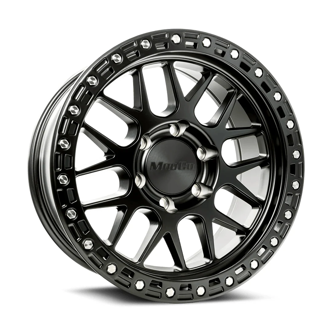 17x8.5 Modco M73 Matte Black 6x5.5 Bolt Pattern 0mm Offset