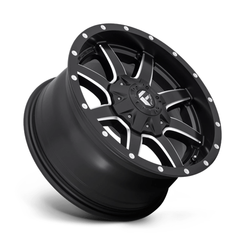 17x9 fuel off road d538 maverick matte black milled wheel 5x4.5 bolt pattern 20mm offset