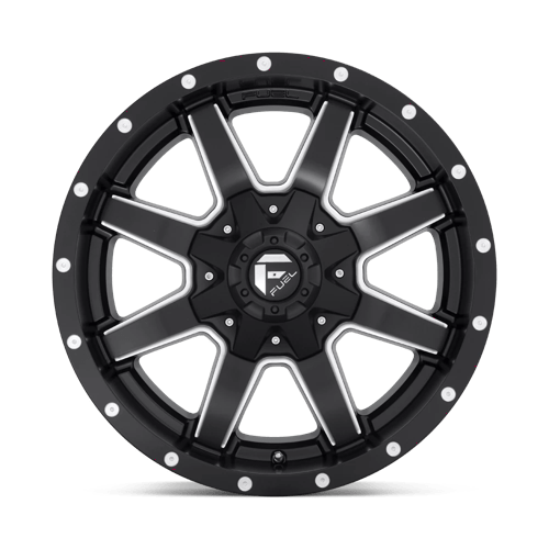 17x9 fuel off road d538 maverick matte black milled wheel 5x4.5 bolt pattern 20mm offset