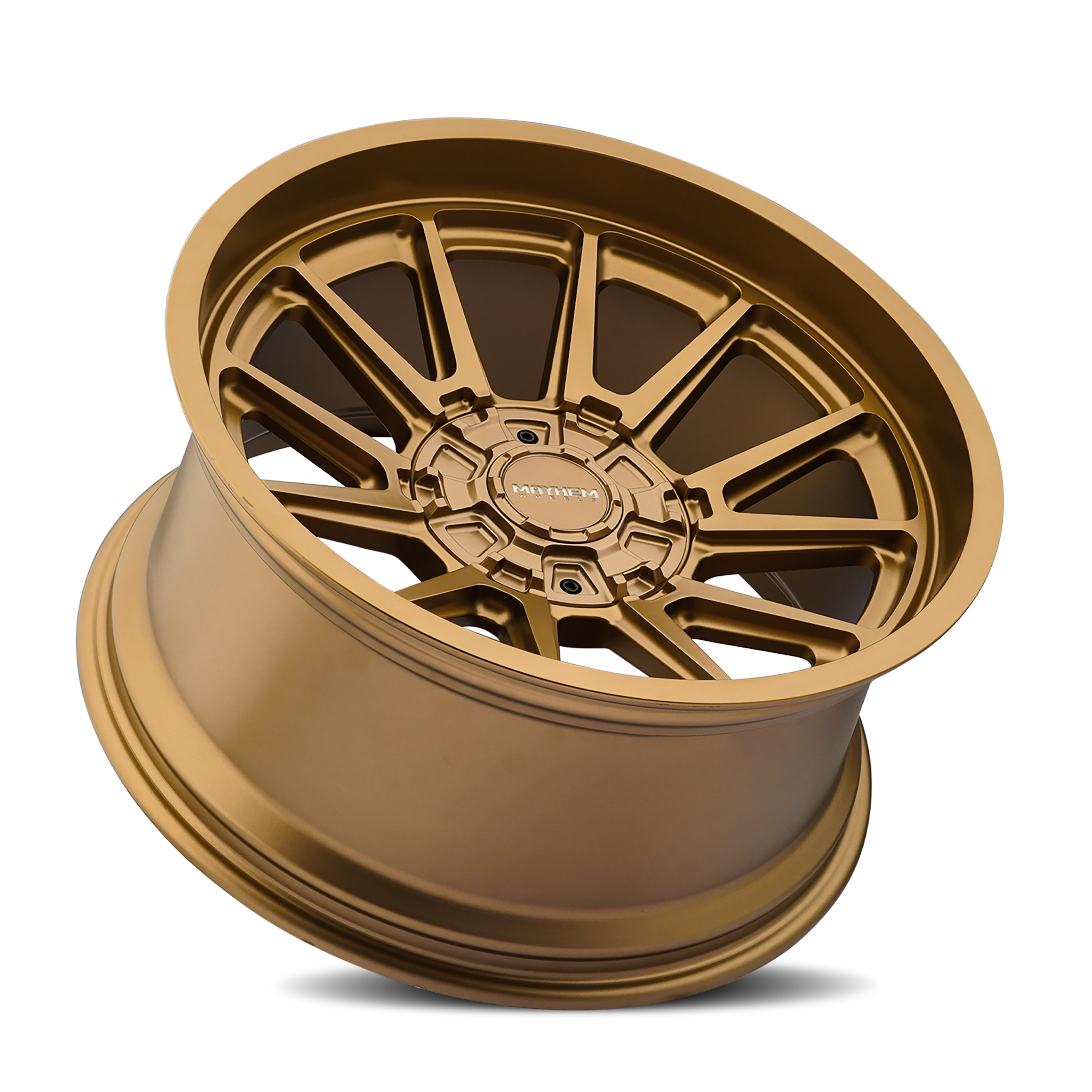 18x9 mayhem intrepid satin bronze wheel 6x5.5 bolt pattern 12mm offset