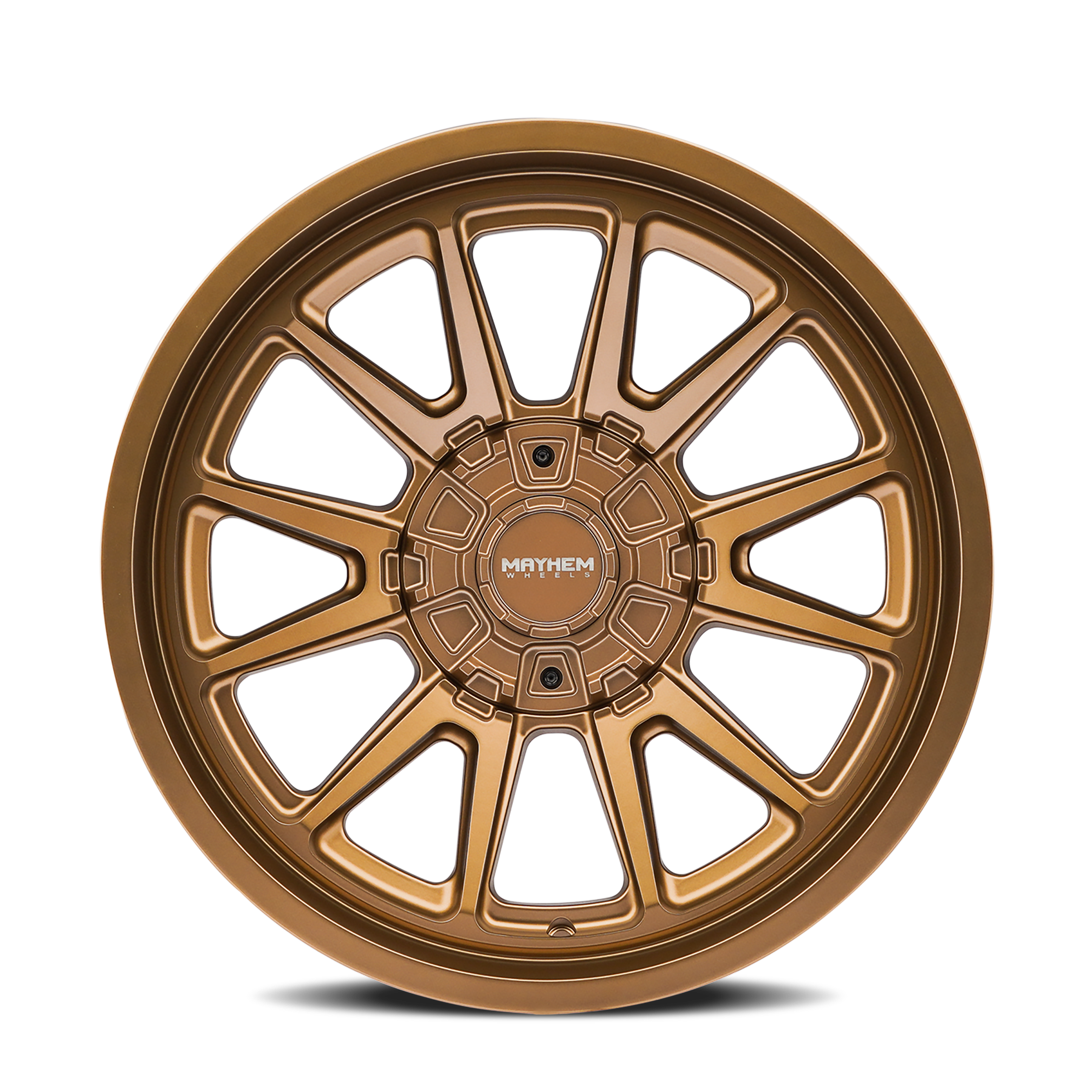 18x9 mayhem intrepid satin bronze wheel 6x5.5 bolt pattern 12mm offset