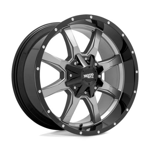 20x12 moto metal mo970 gloss gray center w g blk lip wheel 6x5.5 bolt pattern 44mm offset