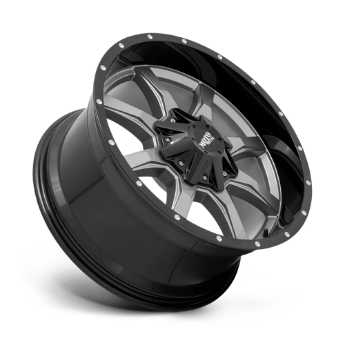 20x12 moto metal mo970 gloss gray center w g blk lip wheel 6x5.5 bolt pattern 44mm offset
