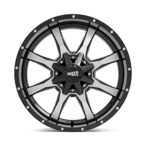 20x10 moto metal mo970 gloss black w machined face wheel 5x4.5 bolt pattern 24mm offset