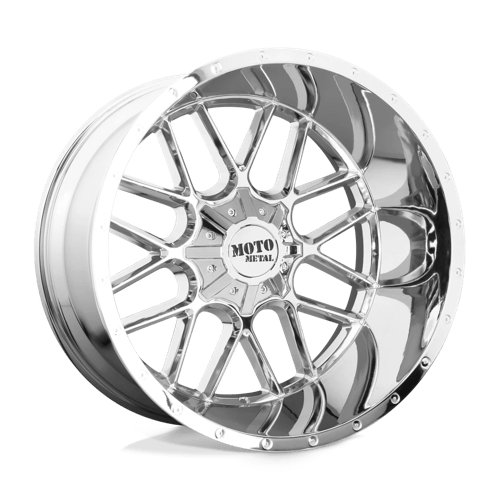 22x10 moto metal mo986 siege chrome wheel 6x5.5 bolt pattern 12mm offset