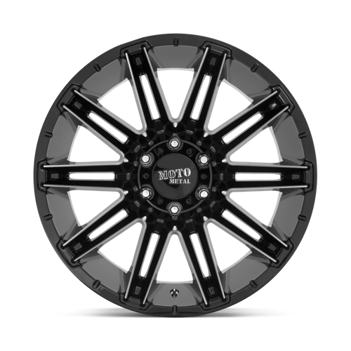 20x12 moto metal mo998 kraken gloss black milled wheel 6x5.5 bolt pattern 44mm offset
