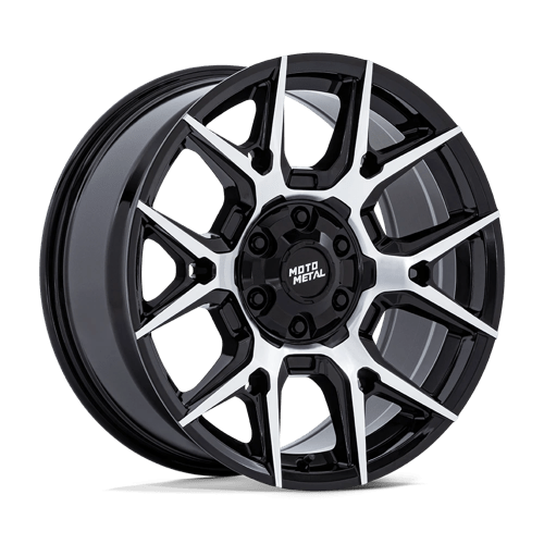 18x9 moto metal mo813 mason gloss black w machined face wheel 6x5.5 bolt pattern 18mm offset