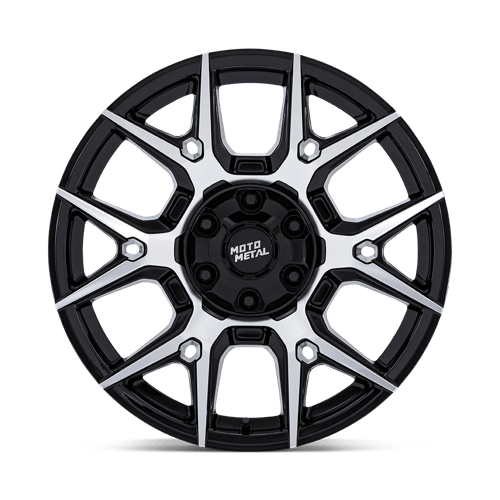 18x9 moto metal mo813 mason gloss black w machined face wheel 6x5.5 bolt pattern 18mm offset