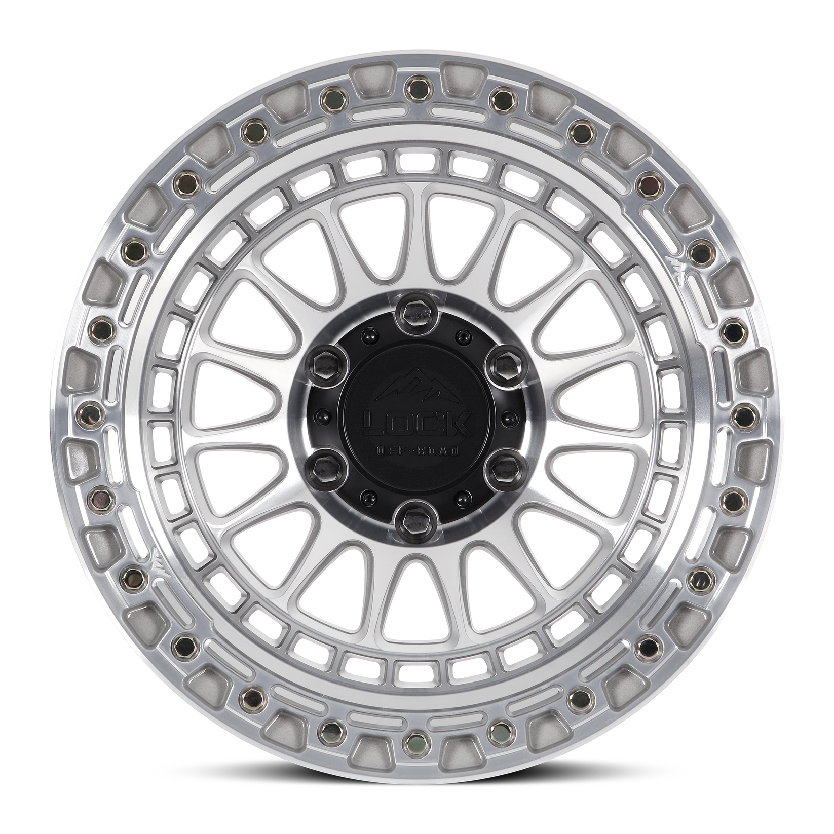 17x9 lock off-road mojave machined clear coat wheel 6x5.5 bolt pattern 12mm offset