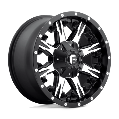 18x9 fuel off road d541 nutz matte black machined wheel 6x5.5 bolt pattern 1mm offset