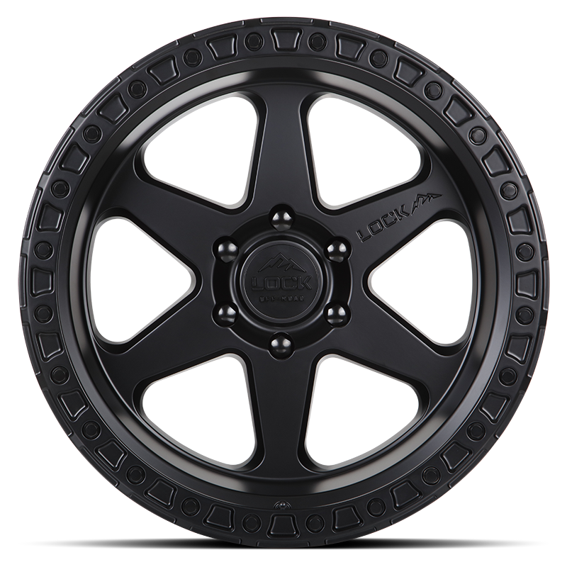 17x9 lock off-road olympus matte black w matte black ring wheel 6x5.5 bolt pattern 12mm offset