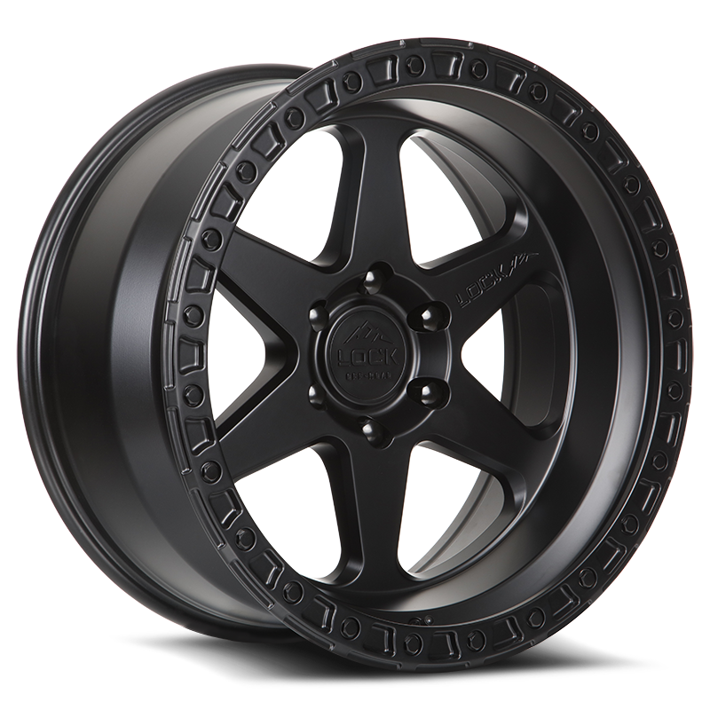 17x9 lock off-road olympus matte black w matte black ring wheel 6x5.5 bolt pattern 12mm offset