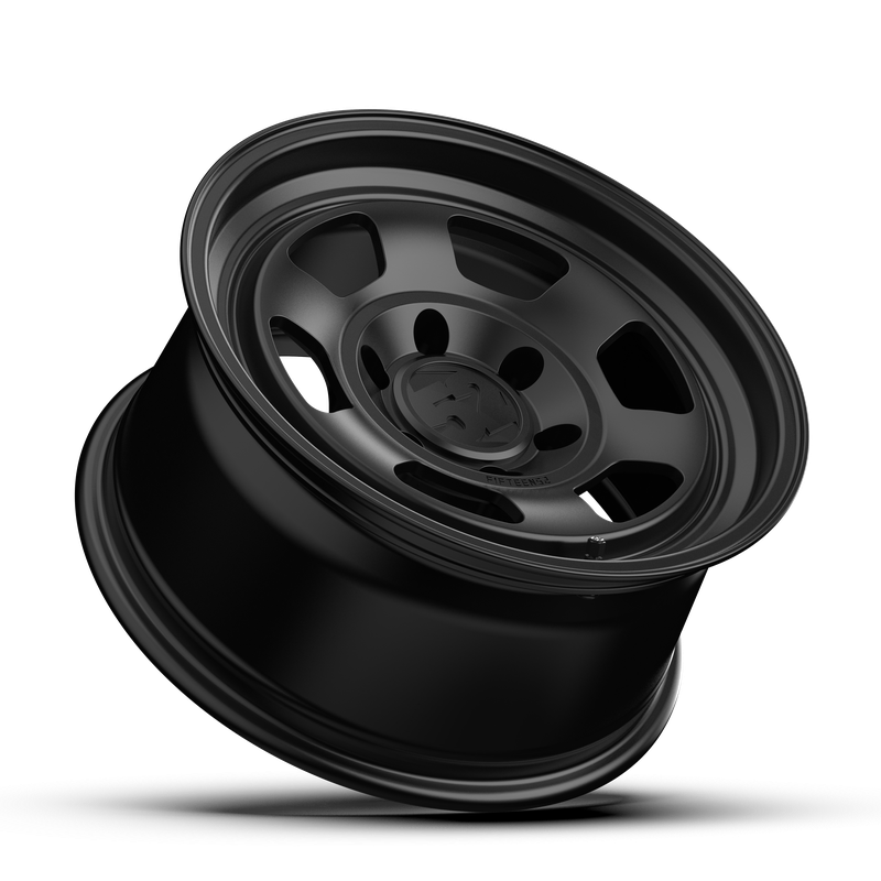 17x8.5 Fifteen 52 Patrol HD Satin Black Wheel 6x5.5 Bolt Pattern 0mm Offset