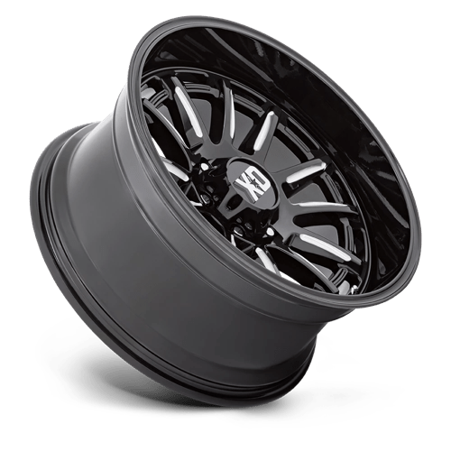 20x9 xd wheels xd865 phoenix gloss black milled wheel 6x5.5 bolt pattern 0mm offset