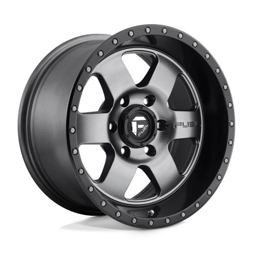 17x9 fuel off road d619 podium matte gunmetal black bead ring wheel 6x5.5 bolt pattern 1mm offset