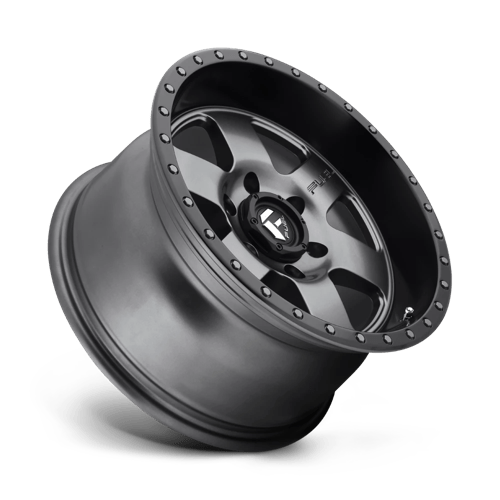 17x9 fuel off road d619 podium matte gunmetal black bead ring wheel 6x5.5 bolt pattern 1mm offset