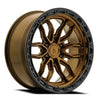 20x9 Arena A137 Pursuit Bronze Gloss Blk Lip Wheel 6x5.5 Bolt Pattern 0mm Offset