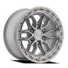 17x9 Arena A137 Pursuit Gloss Silver Machine Wheel 6x5.5 Bolt Pattern 0mm Offset