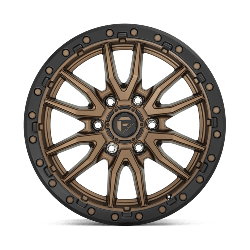 22x10 fuel off road d681 rebel matte bronze black bead ring wheel 6x5.5 bolt pattern 13mm offset