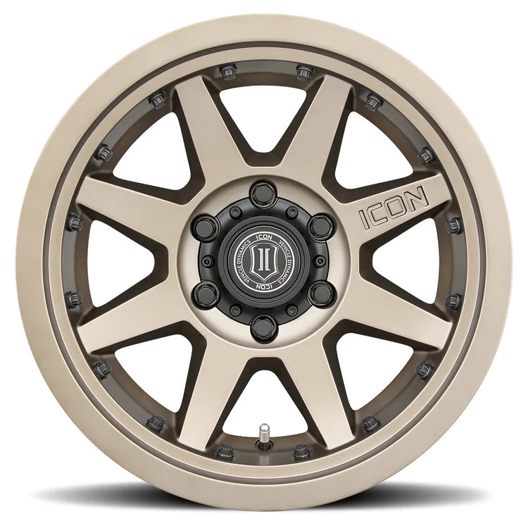 17x8.5 Icon Alloys Rebound Pro Bronze Wheel 6x5.5 Bolt Pattern 0mm Offset