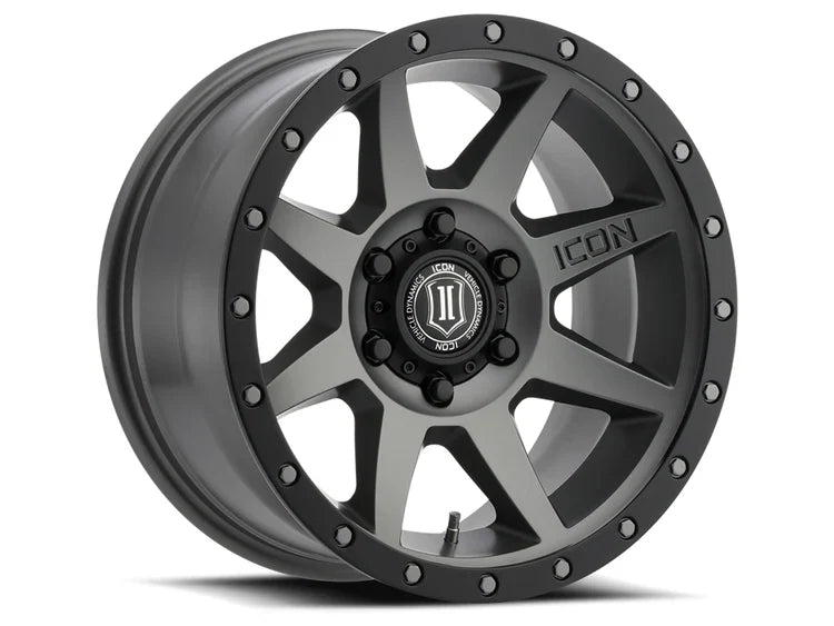 20x9 Icon Alloys Rebound Titanium Wheel 6x5.5 Bolt Pattern 0mm Offset