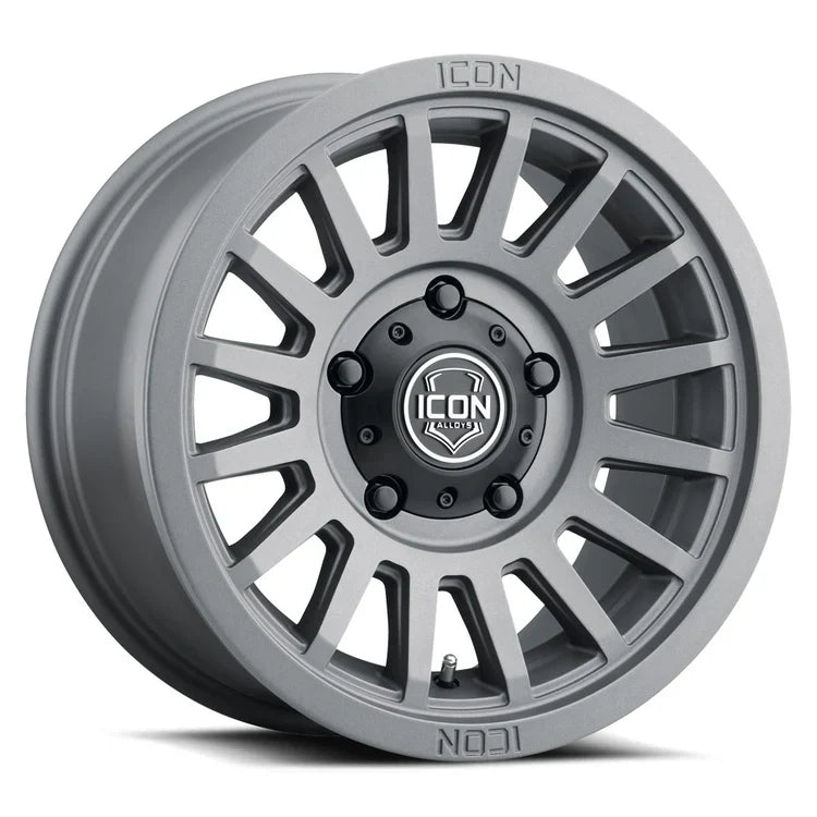 17x8.5 Icon Alloys Recon SLX Charcoal Wheel 6x5.5 Bolt Pattern 0mm Offset