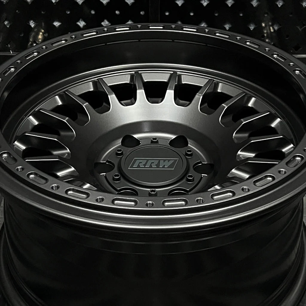 17x8.5 RRW RG7-H Forged Hybrid Matte Black Wheel 6x5.5 Bolt Pattern 0mm Offset
