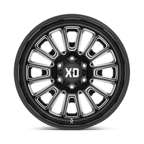22x12 xd wheels xd864 rover gloss black milled wheel 6x5.5 bolt pattern 44mm offset