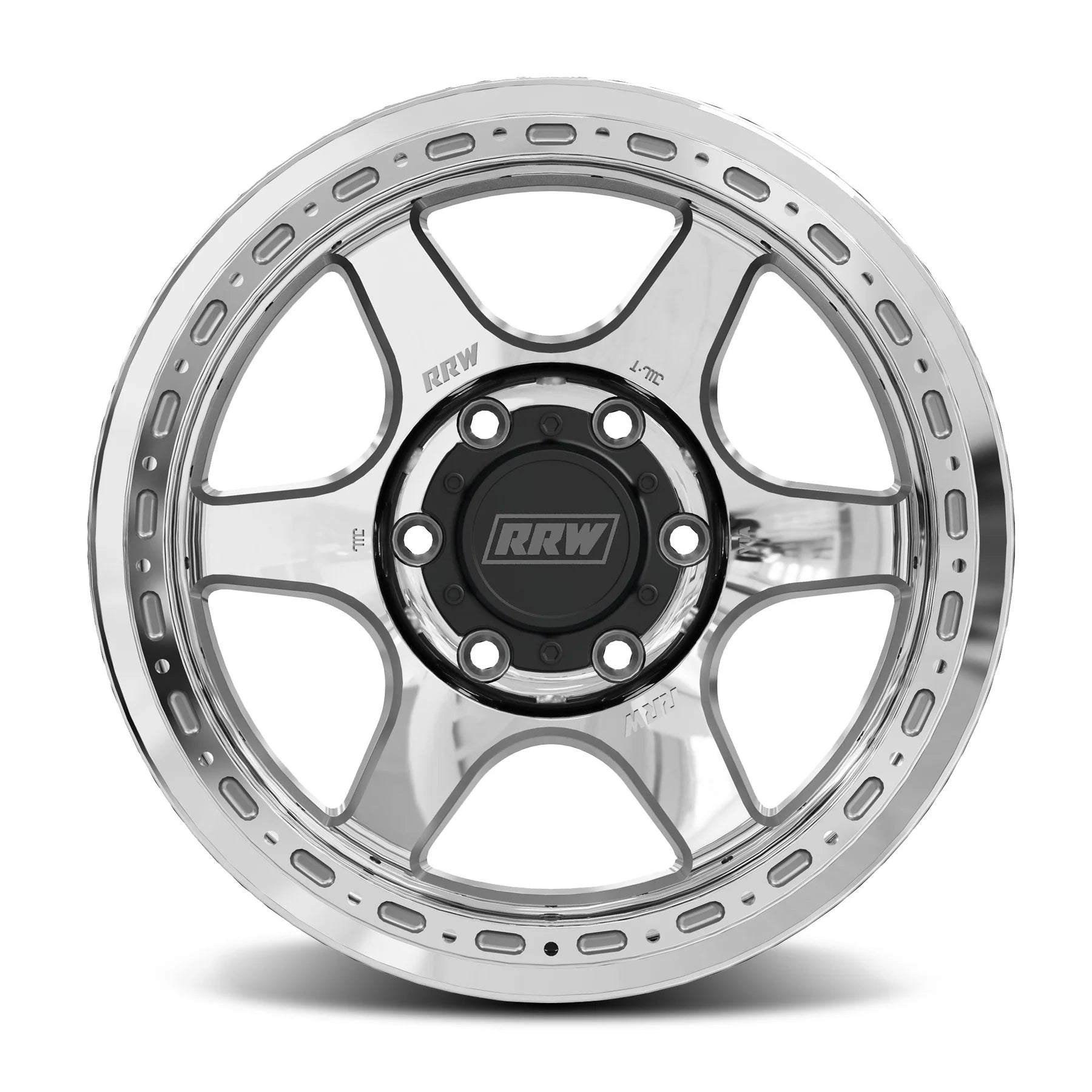 17x8.5 RRW RR2-H Flow Formed Hybrid Brushed Wheel 6x5.5 Bolt Pattern 0mm Offset