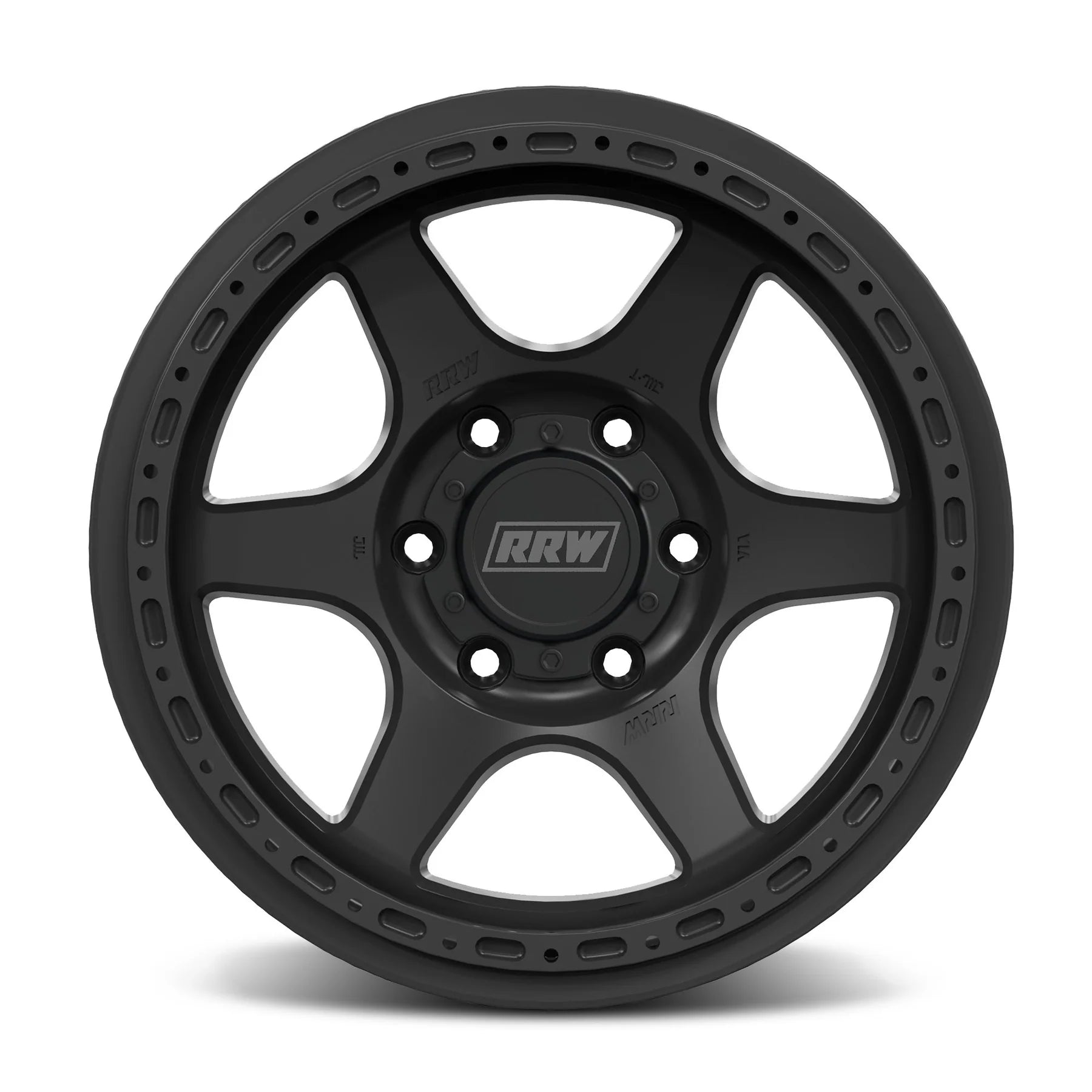17x8.5 RRW RR2-H Flow Formed Hybrid Black Wheel 6x5.5 Bolt Pattern -25mm Offset