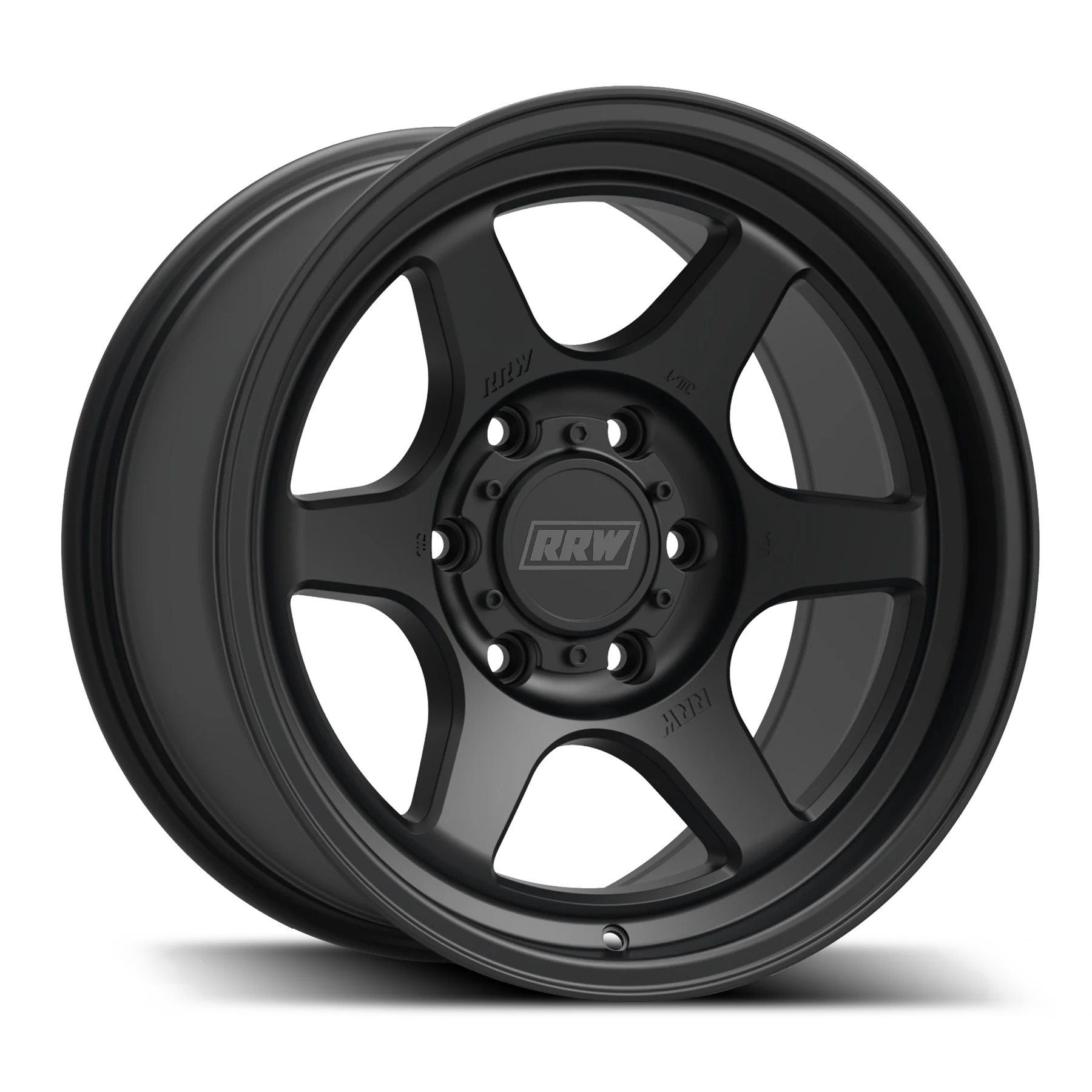 17x8.5 RRW RR2-S Flow Formed Matte Black Wheel 6x5.5 Bolt Pattern 0mm Offset