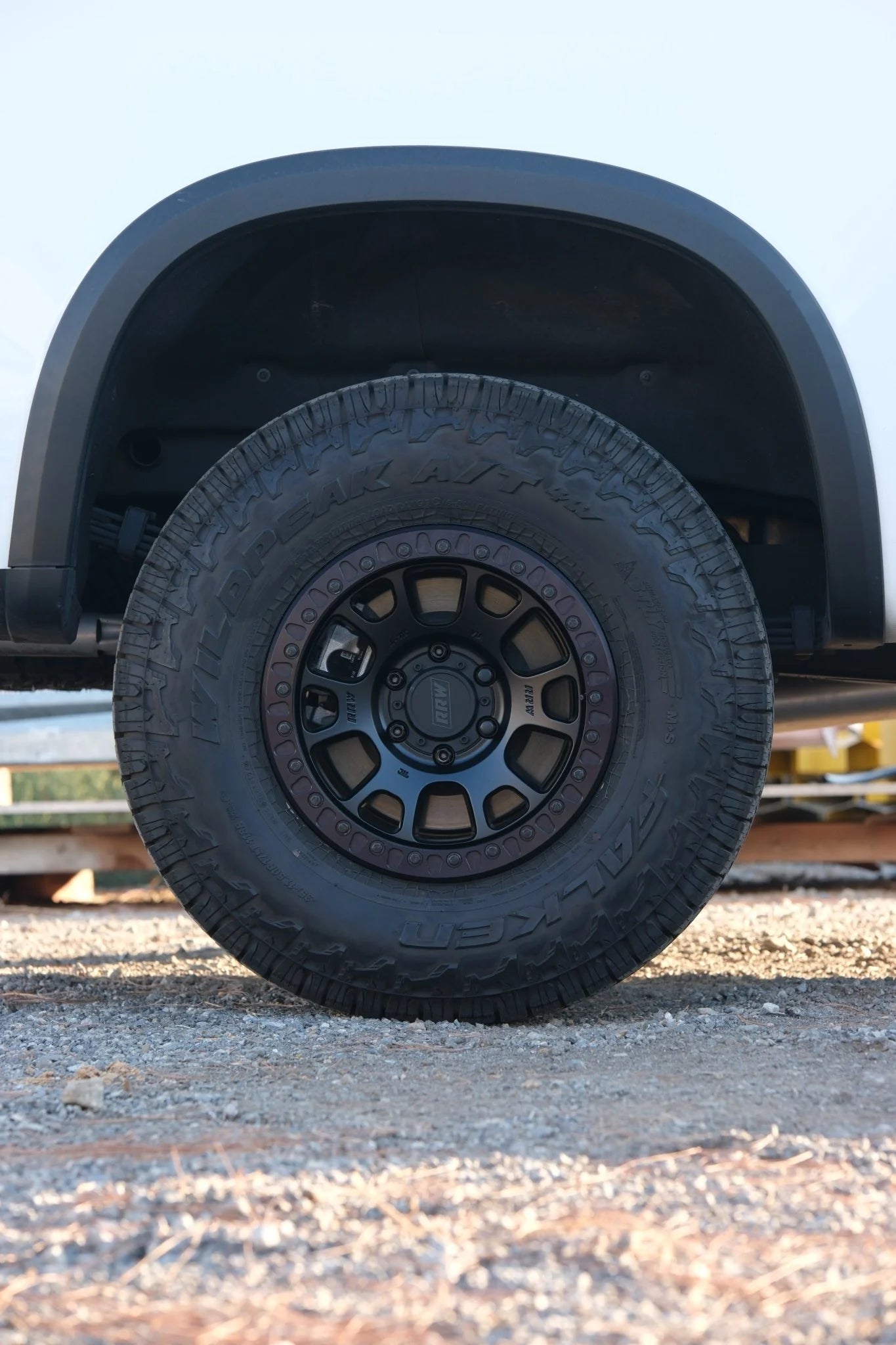 17x8.5 RRW RR5-H Flow Formed Hybrid Black Wheel 6x5.5 Bolt Pattern -25mm Offset