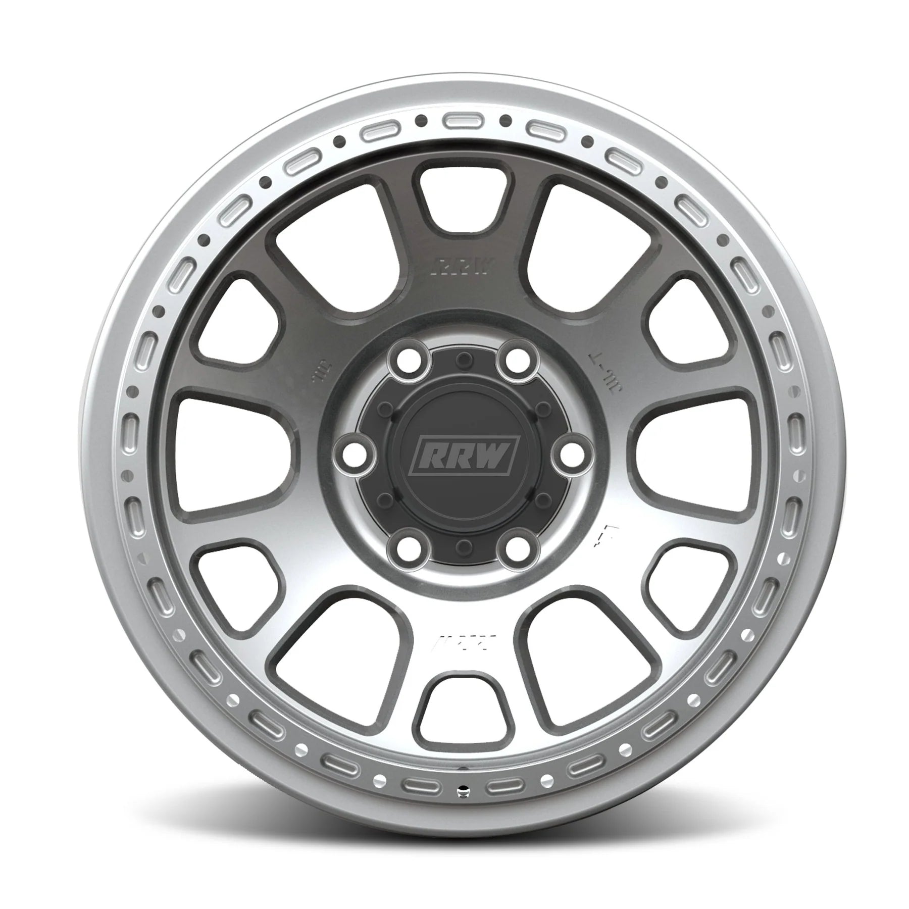 17x8.5 RRW RR5-H Flow Formed Hybrid Brushed Wheel 6x5.5 Bolt Pattern -12mm Offset