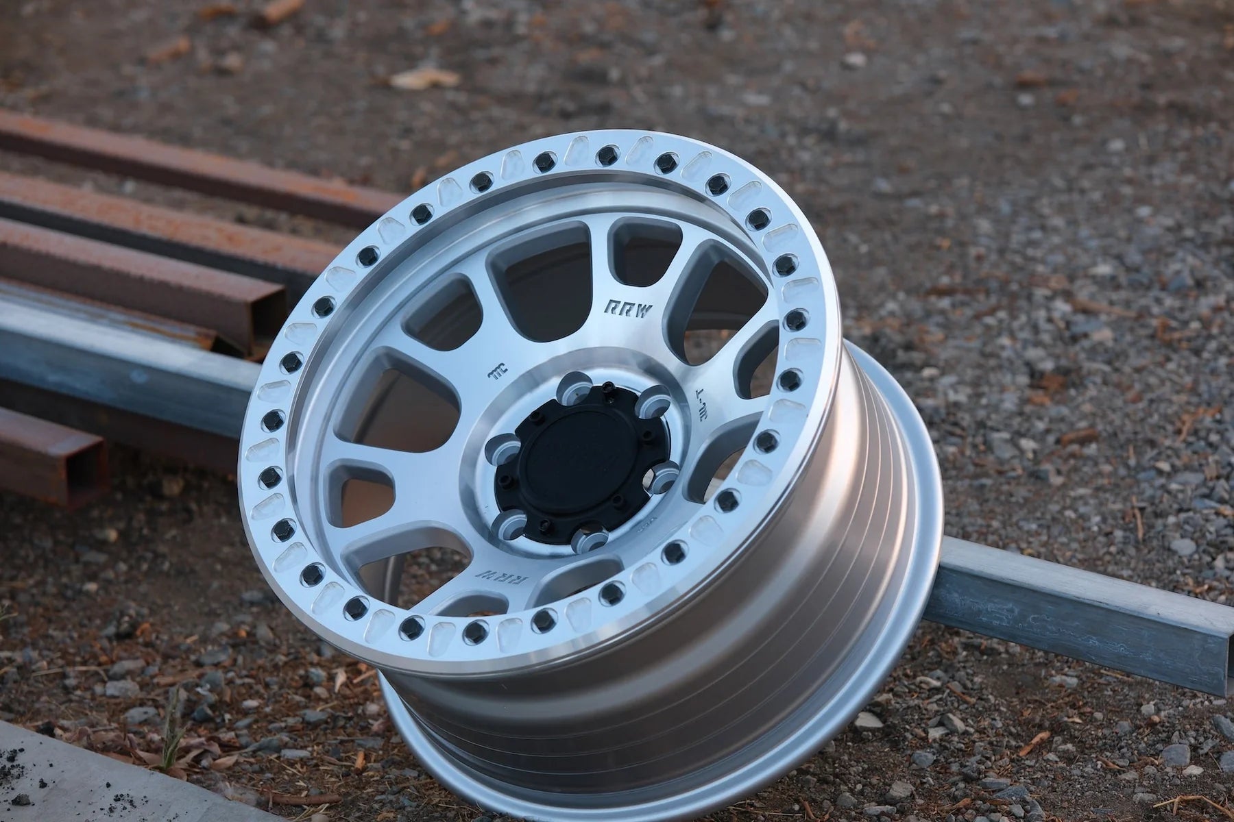 17x8.5 RRW RR5-H Flow Formed Hybrid Brushed Wheel 6x5.5 Bolt Pattern -12mm Offset