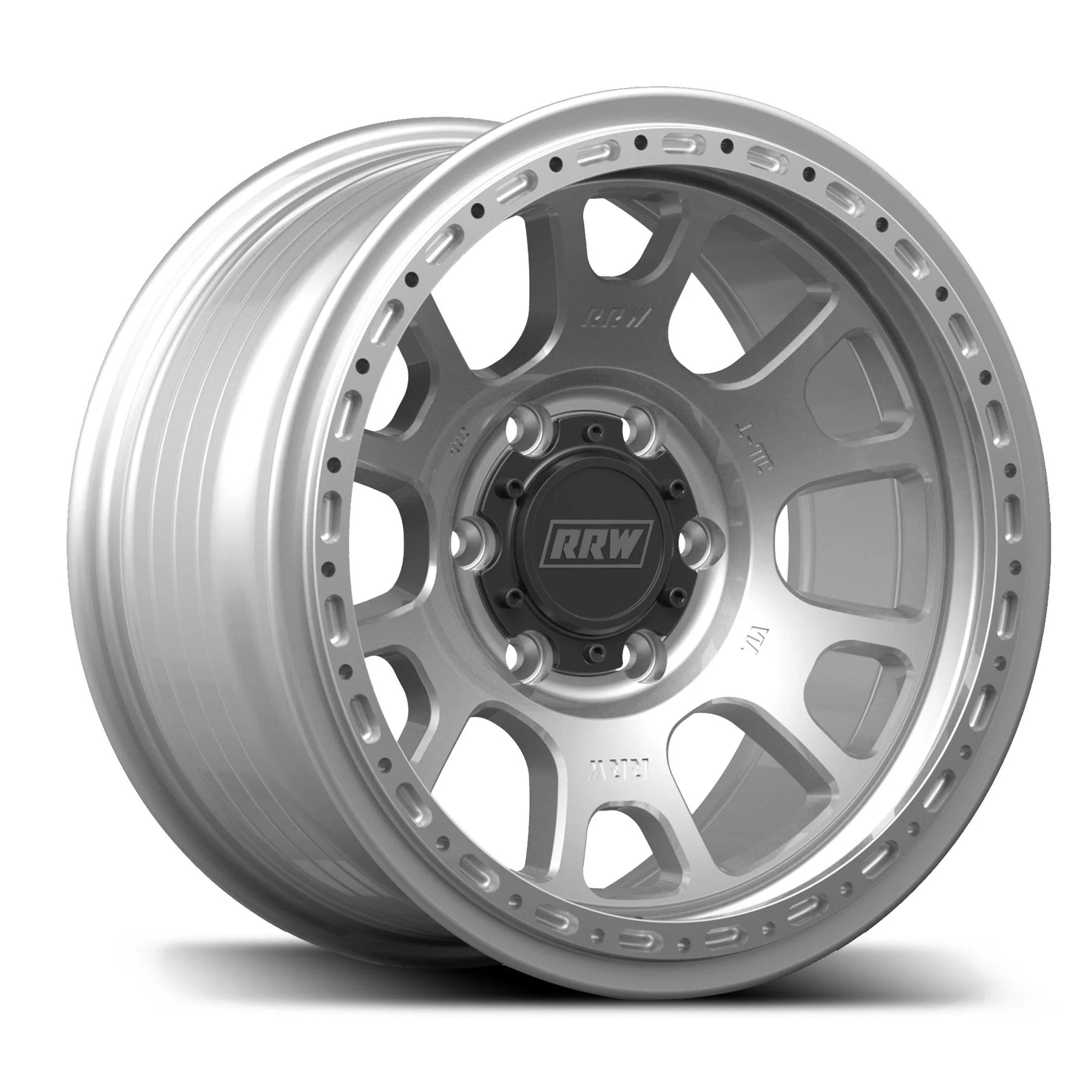 17x8.5 RRW RR5-H Flow Formed Hybrid Brushed Wheel 6x5.5 Bolt Pattern -12mm Offset