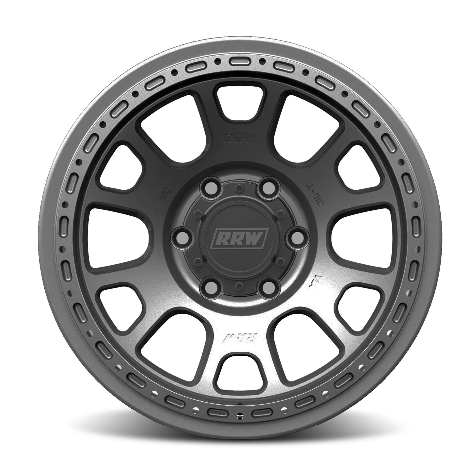 17x8.5 RRW RR5-H Flow Form Hybrid Gunmetal Wheel 6x5.5 Bolt Pattern 25mm Offset